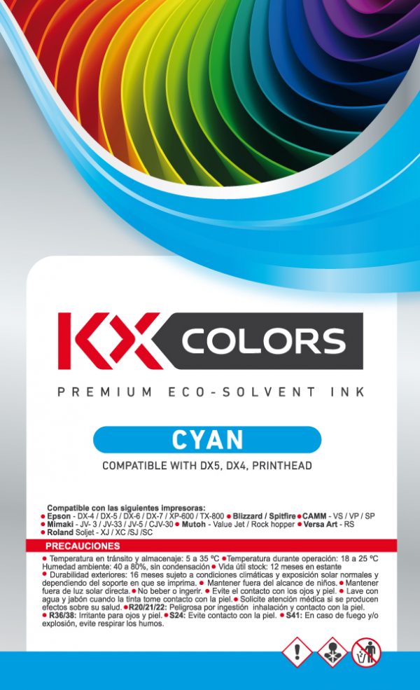 Tinta Ecosolvente KXcolors - Imagen 2